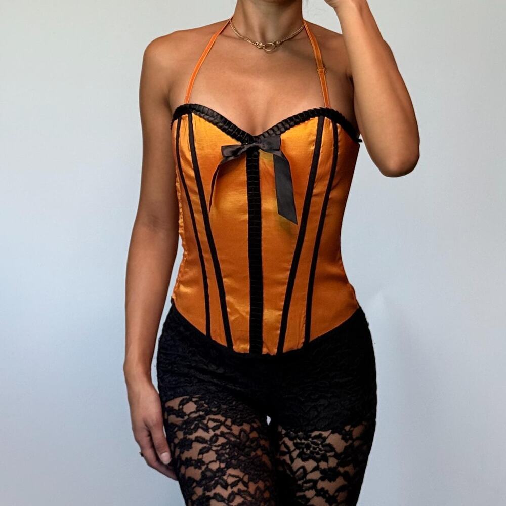 Orange corset size s brand